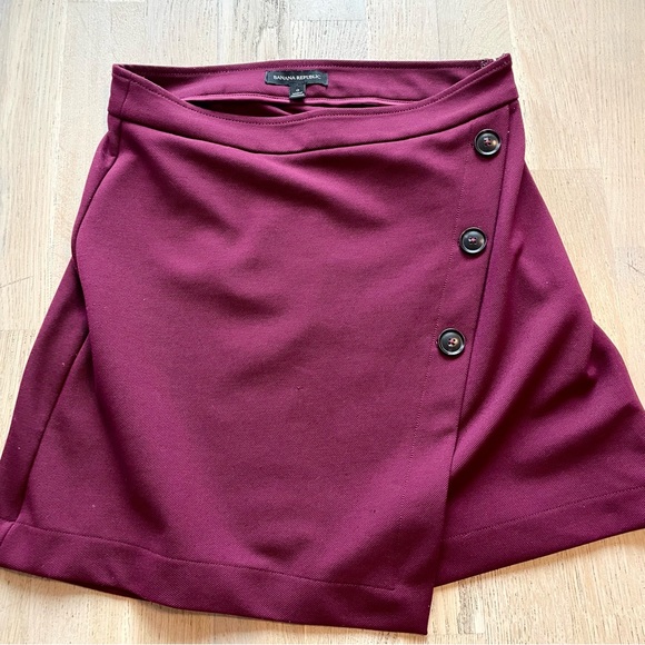 BR Red Mini Skirt US0 - Picture 6 of 7